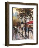 Avenue Des Champs-Elysees 1-Brent Heighton-Framed Art Print