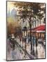 Avenue Des Champs-Elysees 1-Brent Heighton-Mounted Art Print