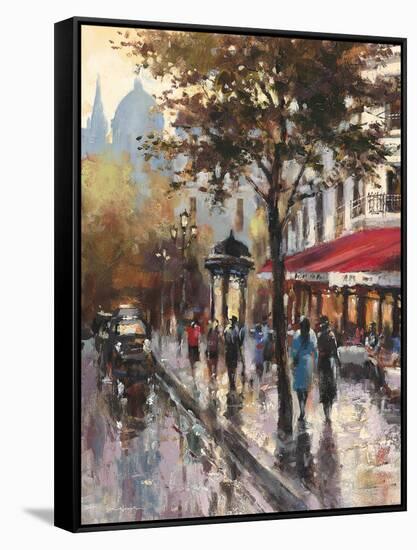 Avenue Des Champs-Elysees 1-Brent Heighton-Framed Stretched Canvas