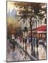 Avenue des Champs-Elysees 1-Brent Heighton-Mounted Art Print