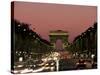 Avenue Des Champs Elysees and the Arc De Triomphe, Paris, France-Neale Clarke-Stretched Canvas