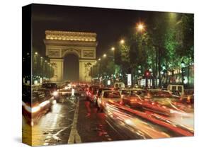 Avenue Des Champs Elysees and the Arc De Triomphe, Paris, France-Alain Evrard-Stretched Canvas