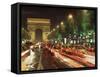 Avenue Des Champs Elysees and the Arc De Triomphe, Paris, France-Alain Evrard-Framed Stretched Canvas