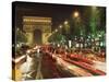 Avenue Des Champs Elysees and the Arc De Triomphe, Paris, France-Alain Evrard-Stretched Canvas