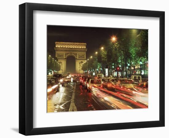 Avenue Des Champs Elysees and the Arc De Triomphe, Paris, France-Alain Evrard-Framed Photographic Print