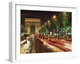 Avenue Des Champs Elysees and the Arc De Triomphe, Paris, France-Alain Evrard-Framed Photographic Print