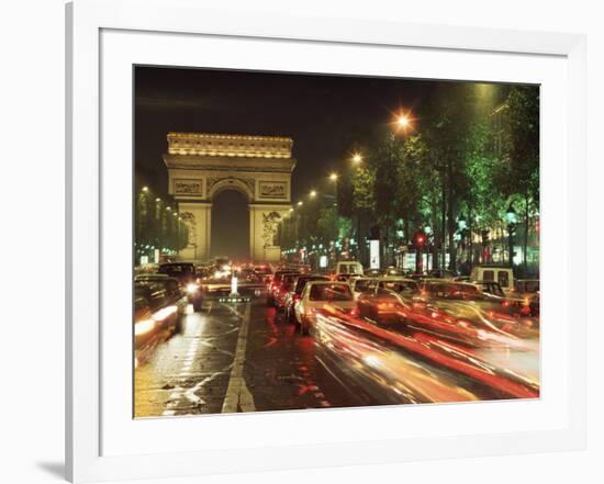 Avenue Des Champs Elysees and the Arc De Triomphe, Paris, France-Alain Evrard-Framed Photographic Print