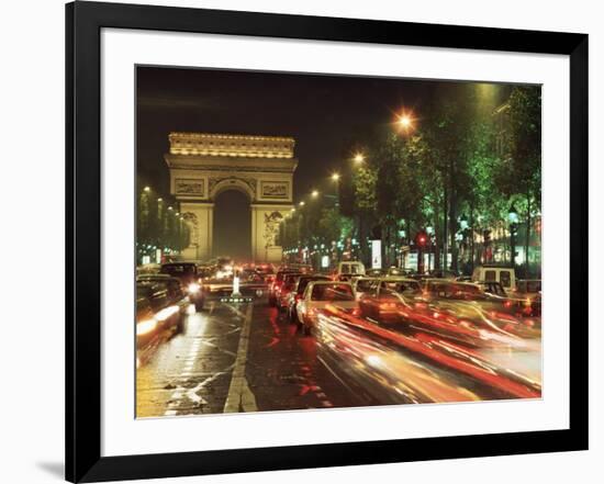 Avenue Des Champs Elysees and the Arc De Triomphe, Paris, France-Alain Evrard-Framed Photographic Print