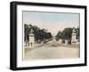 Avenue Des Champs Elysees, with Cars, and a Few Cyclists-null-Framed Photographic Print