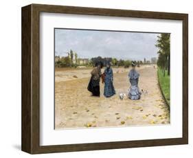 Avenue du Bois de Boulogne, 1874-Giuseppe De Nittis-Framed Premium Giclee Print