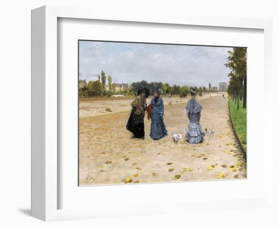 Avenue du Bois de Boulogne, 1874-Giuseppe De Nittis-Framed Premium Giclee Print