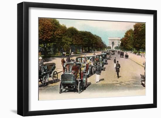 Avenue Du Bois De Boulogne, 1908-null-Framed Giclee Print