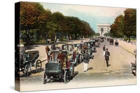 Avenue Du Bois De Boulogne, 1908-null-Stretched Canvas