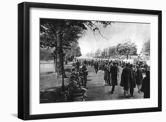 Avenue Foch Leading from the Etoile to the Bois De Boulogne, Paris, 1931-Ernest Flammarion-Framed Giclee Print