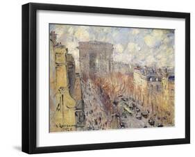 Avenue Friedland, Paris, 1925-Gustave Loiseau-Framed Giclee Print