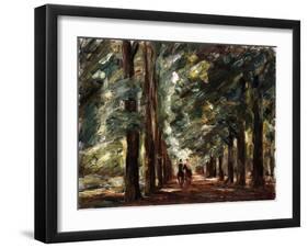 Avenue in Sakrow with Two Riders; Allee in Sakrow Mit Zwei Reitern, C.1923-Max Liebermann-Framed Giclee Print