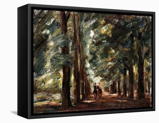 Avenue in Sakrow with Two Riders; Allee in Sakrow Mit Zwei Reitern, C.1923-Max Liebermann-Framed Stretched Canvas