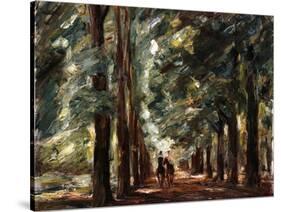 Avenue in Sakrow with Two Riders-Max Liebermann-Stretched Canvas