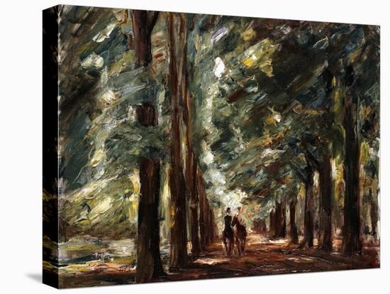 Avenue in Sakrow with Two Riders-Max Liebermann-Stretched Canvas