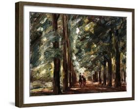 Avenue in Sakrow with Two Riders-Max Liebermann-Framed Giclee Print
