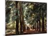 Avenue in Sakrow with Two Riders-Max Liebermann-Mounted Giclee Print