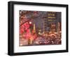 Avenue McGill College with Christmas Decor, Montreal, Quebec, Canada-Walter Bibikow-Framed Photographic Print