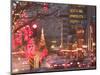 Avenue McGill College with Christmas Decor, Montreal, Quebec, Canada-Walter Bibikow-Mounted Photographic Print