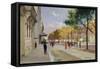 Avenue Montaigne, Paris-Jules Ernest Renoux-Framed Stretched Canvas