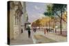 Avenue Montaigne, Paris-Jules Ernest Renoux-Stretched Canvas