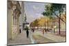 Avenue Montaigne, Paris-Jules Ernest Renoux-Mounted Giclee Print