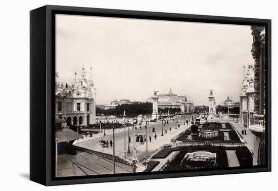 Avenue Nicholas Ii, During the Exposition Universelle of 1900, Paris-null-Framed Stretched Canvas