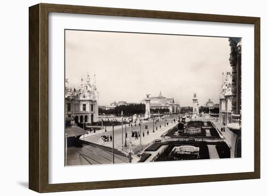 Avenue Nicholas Ii, During the Exposition Universelle of 1900, Paris-null-Framed Giclee Print