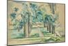 Avenue of Chestnut Trees at the Jas De Bouffan-Paul Cézanne-Mounted Giclee Print