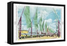 Avenue of Flags, Chicago World Fair-null-Framed Stretched Canvas