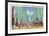 Avenue of Flags, Chicago World's Fair-null-Framed Premium Giclee Print