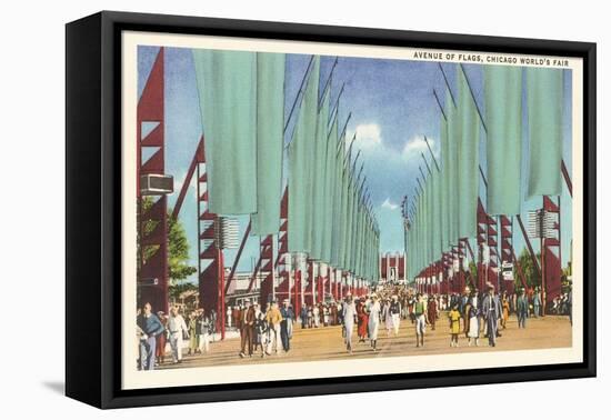 Avenue of Flags, Chicago World's Fair-null-Framed Stretched Canvas