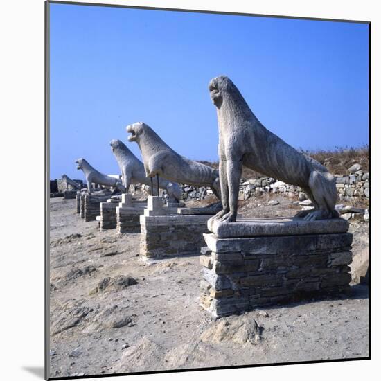 Avenue of Lions, Delos, c600BC-Unknown-Mounted Giclee Print