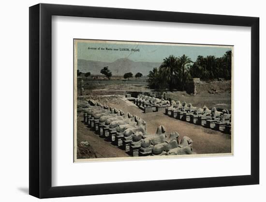 Avenue of Ram-Headed Sphinxes, Temple of Amun, Egypt-null-Framed Photographic Print