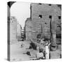 Avenue of Sacred Images after Excavation, Karnak, Thebes, Egypt, C1900-Underwood & Underwood-Stretched Canvas