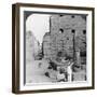 Avenue of Sacred Images after Excavation, Karnak, Thebes, Egypt, C1900-Underwood & Underwood-Framed Photographic Print