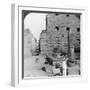 Avenue of Sacred Images after Excavation, Karnak, Thebes, Egypt, C1900-Underwood & Underwood-Framed Photographic Print