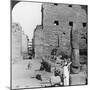 Avenue of Sacred Images after Excavation, Karnak, Thebes, Egypt, C1900-Underwood & Underwood-Mounted Photographic Print