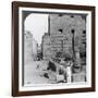 Avenue of Sacred Images after Excavation, Karnak, Thebes, Egypt, C1900-Underwood & Underwood-Framed Photographic Print