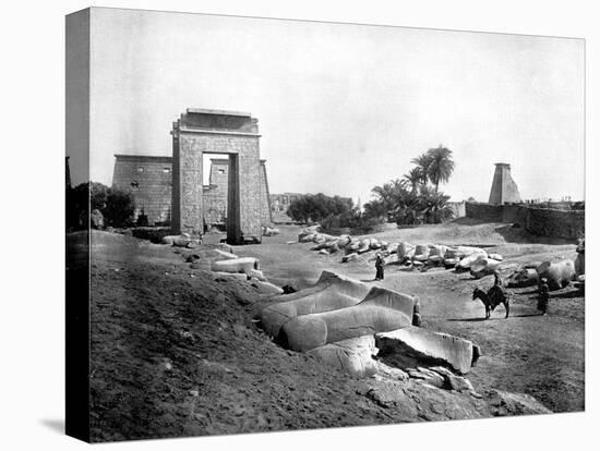 Avenue of Sphinxes, Karnak, Egypt, 1893-John L Stoddard-Stretched Canvas