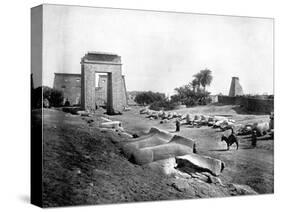 Avenue of Sphinxes, Karnak, Egypt, 1893-John L Stoddard-Stretched Canvas