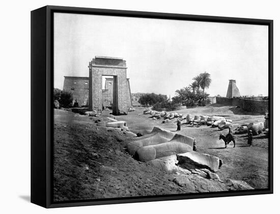 Avenue of Sphinxes, Karnak, Egypt, 1893-John L Stoddard-Framed Stretched Canvas