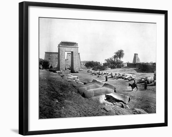 Avenue of Sphinxes, Karnak, Egypt, 1893-John L Stoddard-Framed Giclee Print