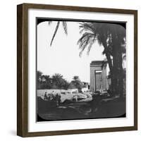 Avenue of Sphinxes, Karnak, Egypt, C1890-Newton & Co-Framed Photographic Print