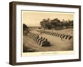 Avenue of Sphinxes, Karnak-null-Framed Art Print