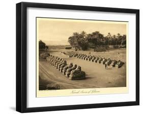 Avenue of Sphinxes, Karnak-null-Framed Art Print